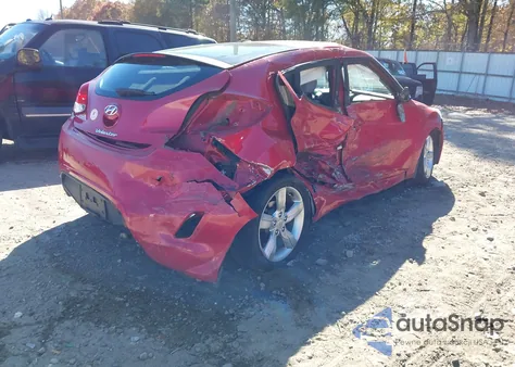 2013 Hyundai Veloster Base W/Gray z USA, uszkodzony, nr VIN KMHTC6AD7DU129064